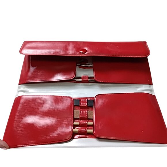 Kayser Manicure Pedicure Set In Red Case Vintage NEW 7 Piece Snap Closure - Picture 1 of 9